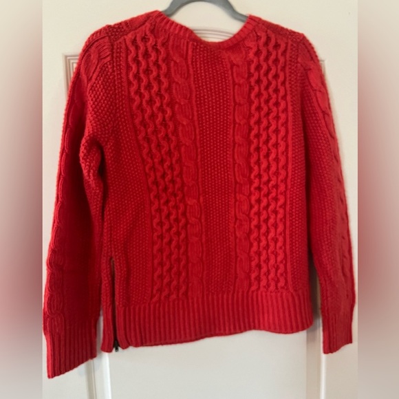 Banana Republic Sweaters - Banana Republic Women's Red Cable Knit Sweater Acrylic & Wool Size XS